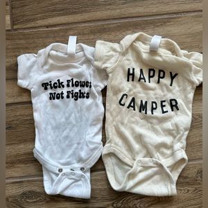 The bee and the fox onsie bundle